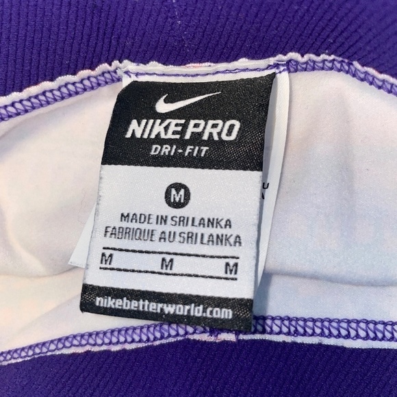 EUC Nike Pro Hyperwarm Aztec Print Purple Leggings Size Medium - Picture 4 of 7